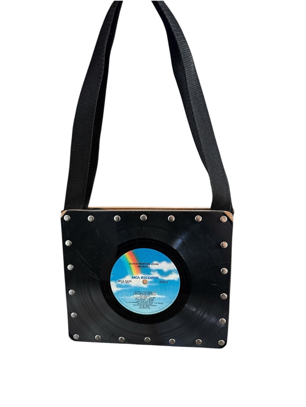 Custom Handmade Olivia Newton-John Physical Vinyl Record Purse